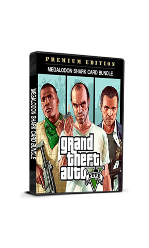 GTA V Premium Online Edition & Megalodon Shark Card Bundle Cd Key RockStar Social Club Global