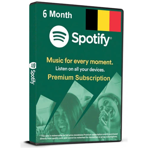 Spotify BE 6 Month (Belgium) Key Card